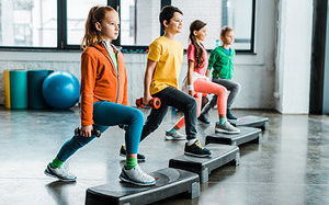 kids exercising - Copyright – Stock Photo / Register Mark